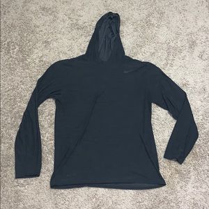 Nike long sleeve hoodie, dry fit, medium